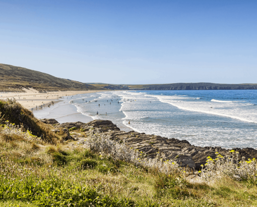 An image of a beach in Devon