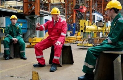 Boris Johnson at Appledore Shipyard
