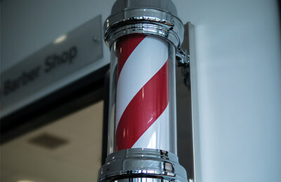 Barber shop pole