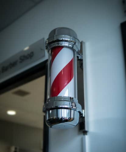 Barber shop pole