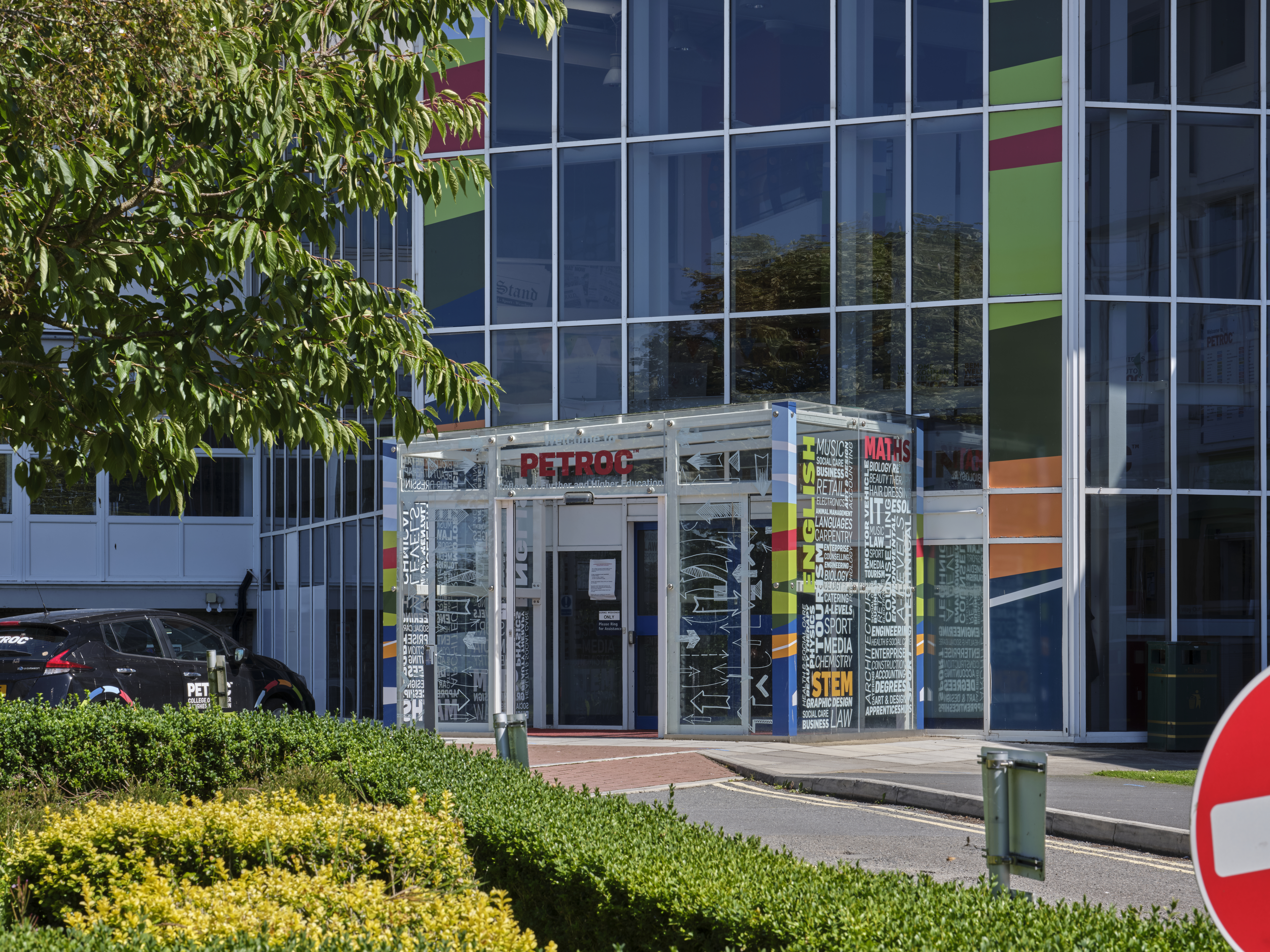 The exterior of the Petroc North Devon campus