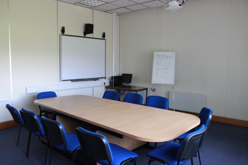 An image of a classroom that is available to hire