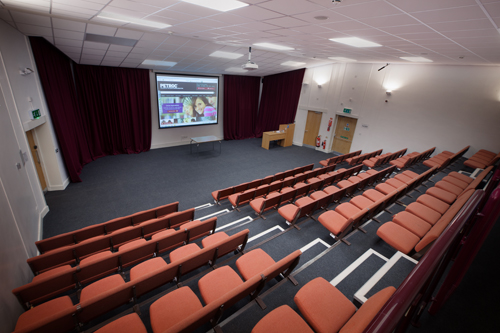 The inside of the lecture theatre