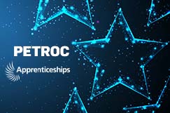 Petroc apprenticeships logo