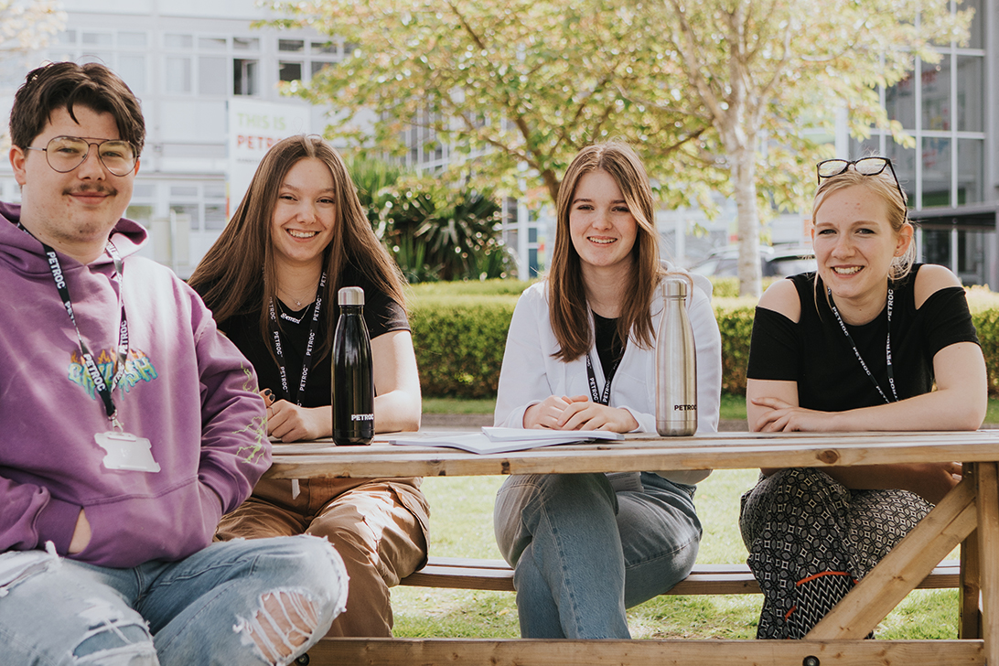 Petroc Students smiling