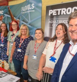 Petroc staff at the Barnstaple job fair