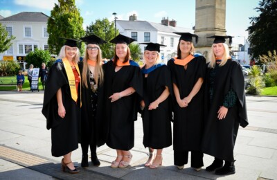 A group of Petroc graduates