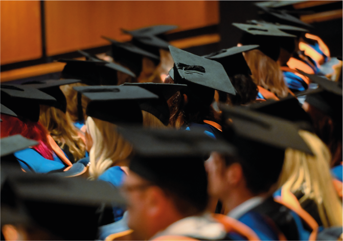 Student graduation ceremony