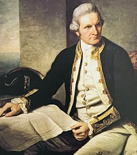 Painting of Captain Cook