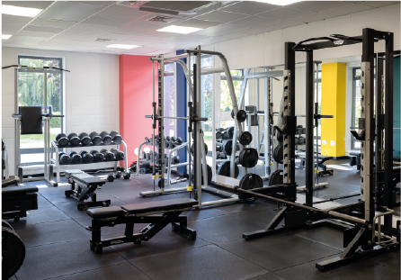 Equipment at Tiverton Fitness Centre