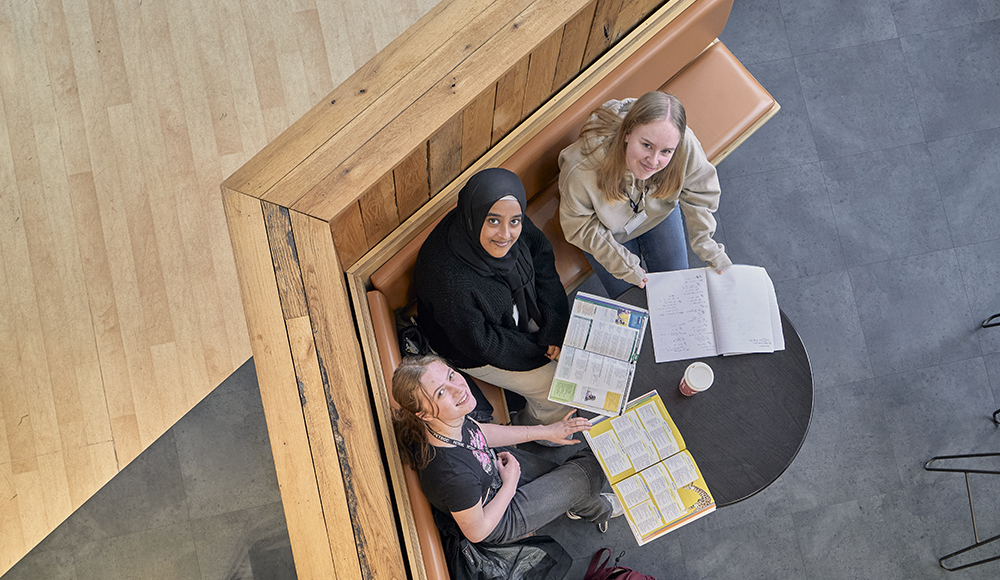 Petroc Students Petroc students looking up